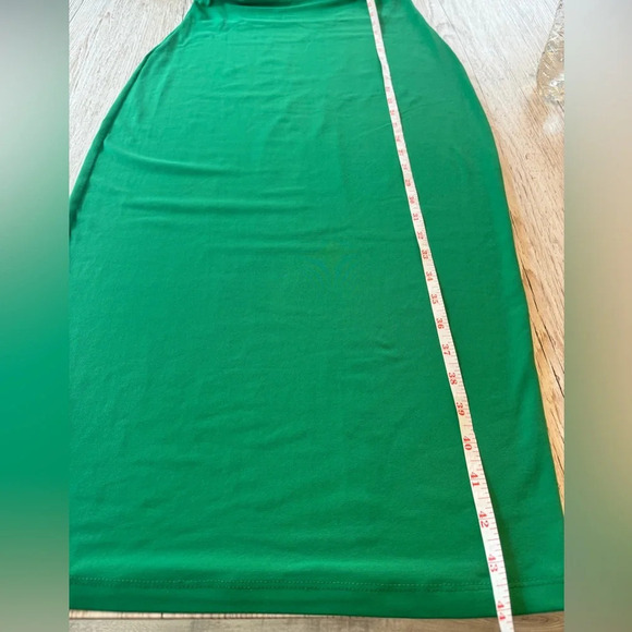 Susana Monaco Isadora Green Midi Spaghetti Strap Tie Front with Cutout Dress M - Picture 13 of 13